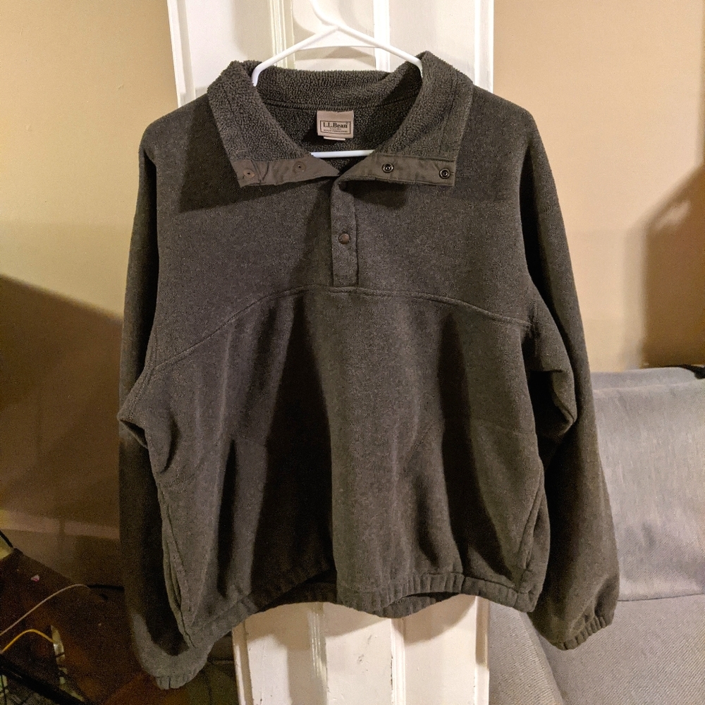 L.L. Bean polartec 1/4 snap fleece